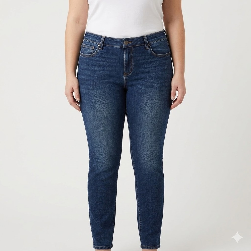 Kut from the Kloth‎ Toothpick Skinny Jeans Size 14 Dark Wash Denim